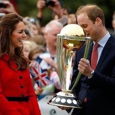 PHIL NOBLE/ ReutersZoom Prince William took his chance to hold the ICC Cricket World Cup - an event New Zealand will co-host with Australia in 2015.