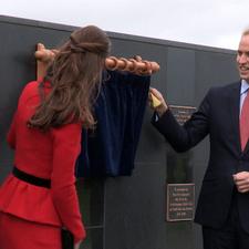 Prince William and Catherine unviel a memorial at Christchurch's Air Force museum